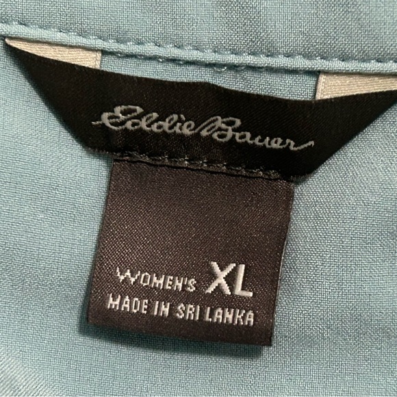 Eddie Bauer sleeveless top, size XL, beautiful pale blue/green color. - Picture 6 of 7